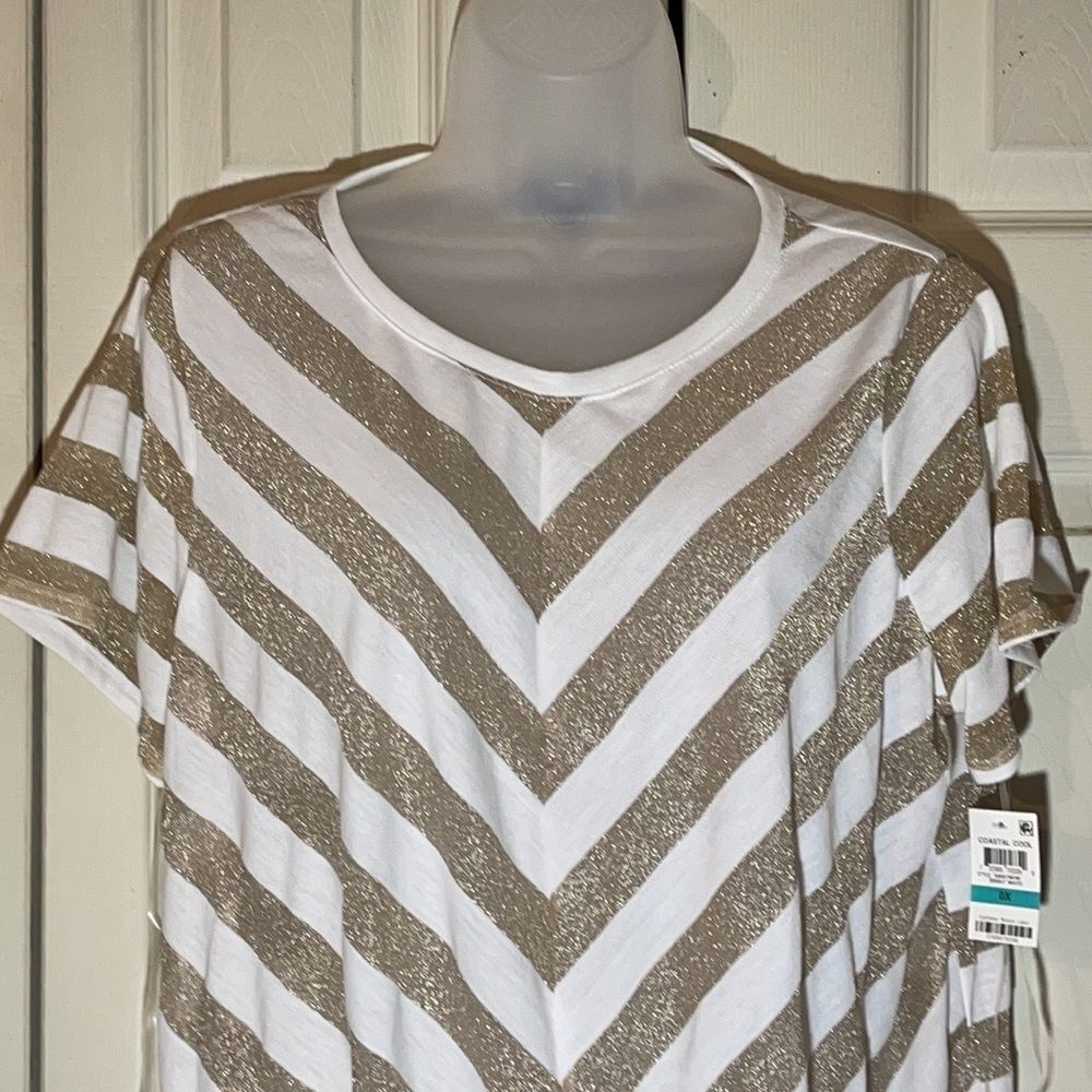 INC International Concepts Coastal Cool Top 0X - Picture 4 of 16